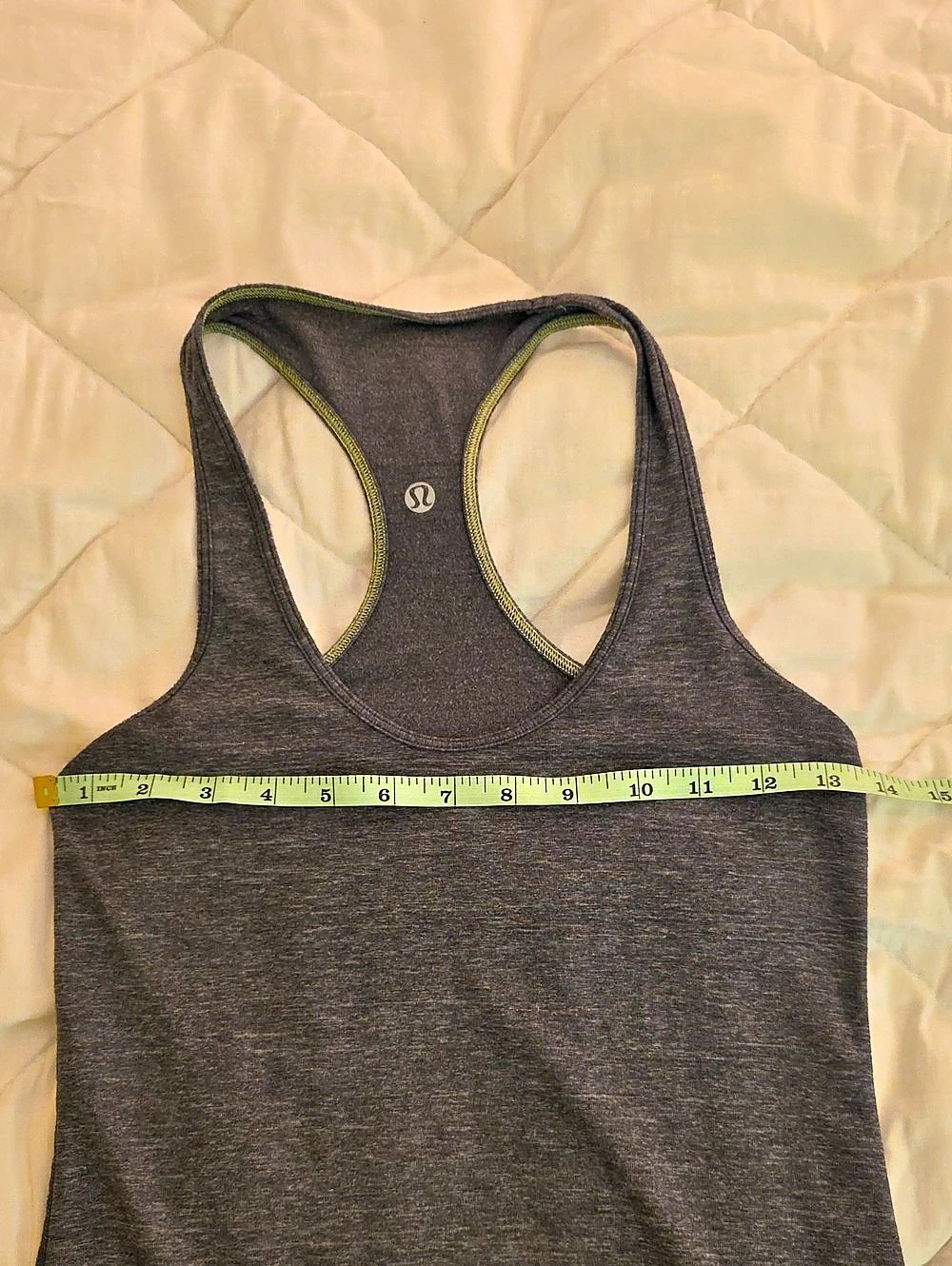 lululemon Cool Racerback Tank, Gray. Unknown Sizing - Picture 3 of 6